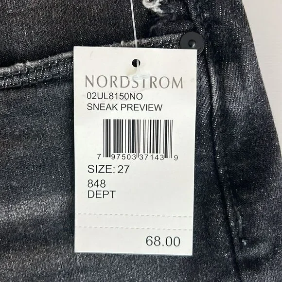 NWT BLANK NYC The Fulton Roll Up Short in Sneak Preview Size 27 - Picture 6 of 11